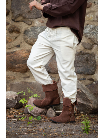 Trollfelsen Leonardo Carbone Mittelalter Gewandung Ritter Wikinger Gummizug Hose Naturfarben Trollfelsen Leonardo Carbone Mittelalter Gewandung Ritter Wikinger Gummizug Hose Naturfarben
